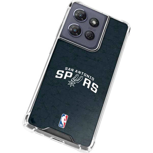 NBA San Antonio Spurs Distressed Moto G Play 5G (2025) Clear Case